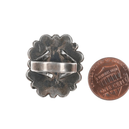 sz4.5 Vintage silver and light blue turquoise ring - Estate Fresh Austin