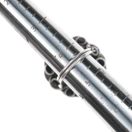 sz4.5 Vintage silver turquoise cluster ring - Estate Fresh Austin