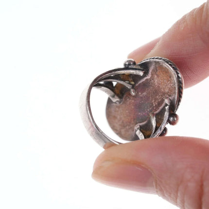 sz5 c1940's Vintage Native American Sterling/turquoise ring - Estate Fresh Austin