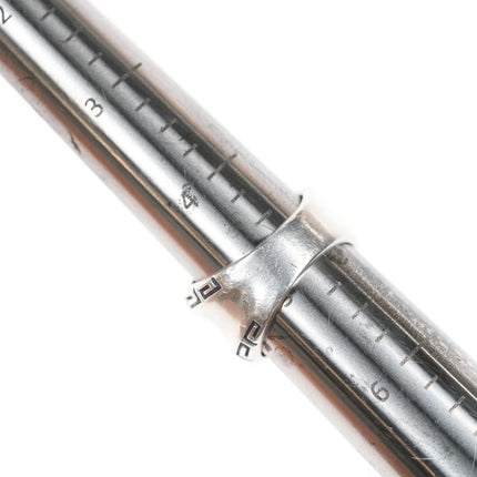 sz5 Kabana Sterling greek key ring - Estate Fresh Austin