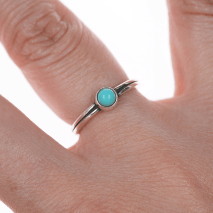 sz5 Retired James Avery Sterling and turquoise ring - Estate Fresh Austin