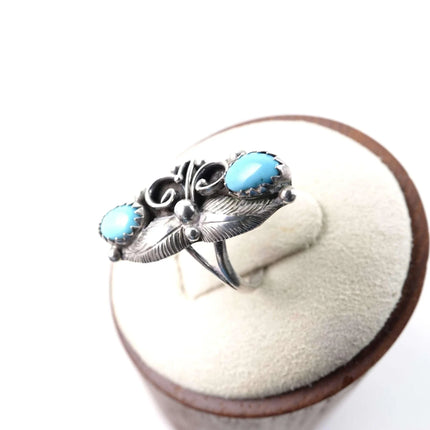 sz5 Vintage Navajo Sterling silver/Turquoise ring - Estate Fresh Austin