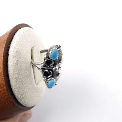 sz5 Vintage Navajo Sterling silver/Turquoise ring - Estate Fresh Austin