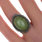 sz5.25 30's-40's Mexican Sterling filigree ring - Estate Fresh Austin