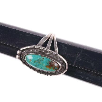 sz5.25 Vintage Native American silver and turquoise ring - Estate Fresh Austin