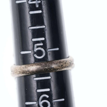 sz5.25 Vintage Native American Silver/turquoise ring - Estate Fresh Austin