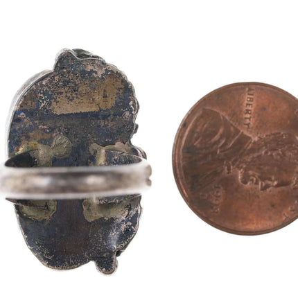 sz5.25 Vintage Native American Silver/turquoise ring - Estate Fresh Austin