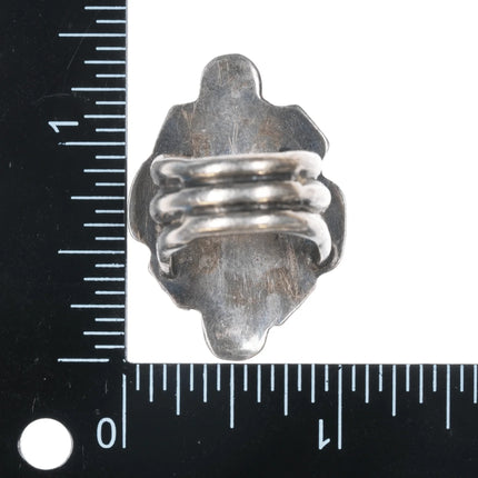 sz5.5 Vintage Native American silver ring with turquoise - Estate Fresh Austin