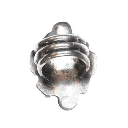 sz5.5 Vintage Native American silver ring with turquoise - Estate Fresh Austin