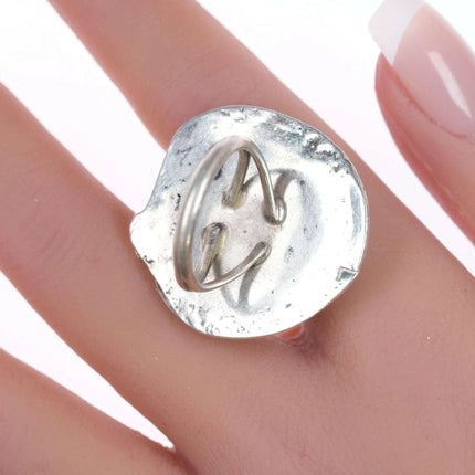 sz5.5 Vintage Navajo silver and turquoise ring sd - Estate Fresh Austin