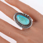 sz5.5 Vintage Navajo sterling and turquoise ring - Estate Fresh Austin