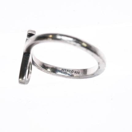 sz5.75 James Avery J initial ring in sterling - Estate Fresh Austin