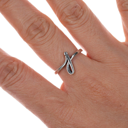 sz5.75 James Avery J initial ring in sterling - Estate Fresh Austin