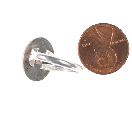 sz5.75 Vintage Native American Sterling and turquoise ring - Estate Fresh Austin