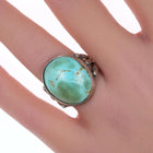 sz6 20's-30's Navajo silver and turquoise ring - Estate Fresh Austin