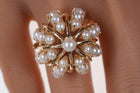 Sz6 Estate 14k Gold Pearl Cluster ring - Estate Fresh Austin