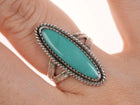 Sz6 Fred Harvey Era Navajo Turquoise/sterling ring JP - Estate Fresh Austin