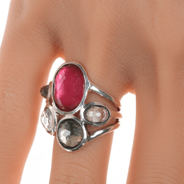sz6 Ippolita Wonderland Multi-stone sterling ring - Estate Fresh Austin