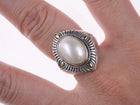 Sz6 Sterling/18k mabe pearl ring - Estate Fresh Austin