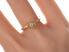 Sz6 Underwood 18k gold and diamond floriform ring - Estate Fresh Austin