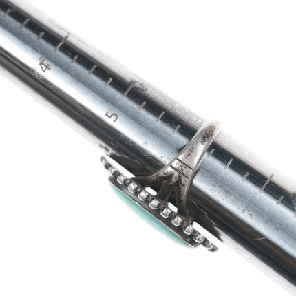 sz6 Vintage Bell Trading post sterling and turquoise ring - Estate Fresh Austin