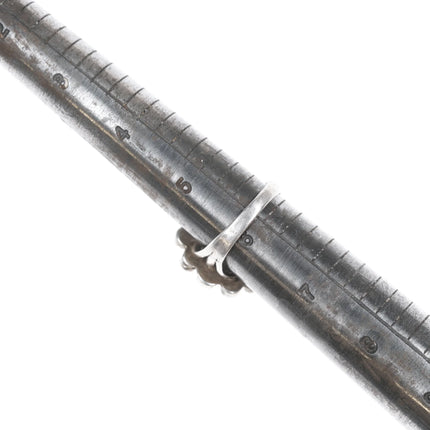 sz6 vintage Native American silver and turquoise cluster ring - Estate Fresh Austin