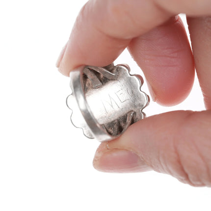 sz6 vintage Native American silver and turquoise cluster ring - Estate Fresh Austin