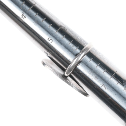 sz6 Vintage Native American silver claw form overlay ring - Estate Fresh Austin