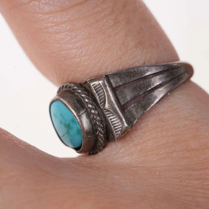sz6 Vintage Native American sterling/turquoise ring - Estate Fresh Austin