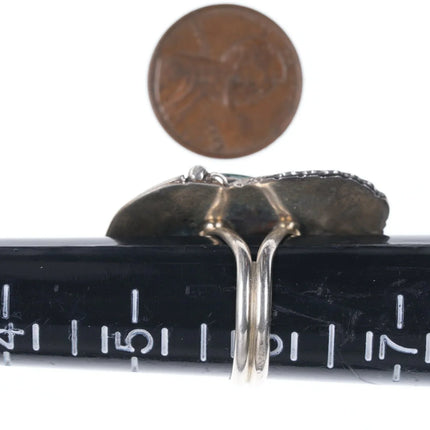 sz6 Vintage Navajo Silver and turquoise ring - Estate Fresh Austin