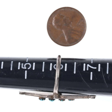 sz6 Vintage Zuni Silver Snake eye turquoise ring - Estate Fresh Austin