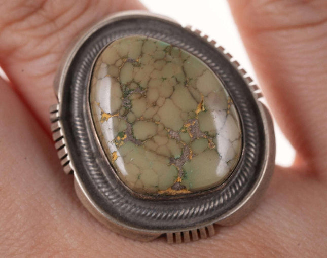 Sz6.25 Native American sterling turquoise ring - Estate Fresh Austin