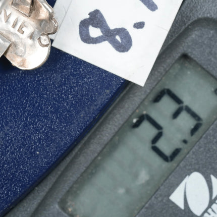 sz6.25 Nieto Zuni silver, turquoise, and coral ring - Estate Fresh Austin