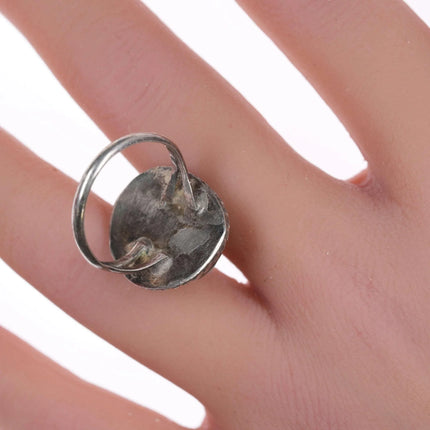 sz6.25 Vintage Native American Sterling and turquoise ring - Estate Fresh Austin
