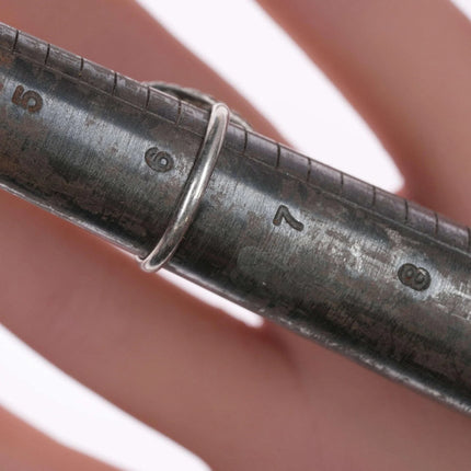 sz6.25 Vintage Native American Sterling and turquoise ring - Estate Fresh Austin