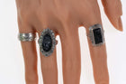 sz6.5-7.5 - 3 Vintage Uncas Sterling Rings - Estate Fresh Austin