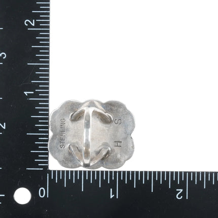 SZ6.5 Henry Sam Navajo sterling Mediterranean coral ring - Estate Fresh Austin