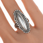 sz6.5 Vintage Bell trading post sterling long ring - Estate Fresh Austin