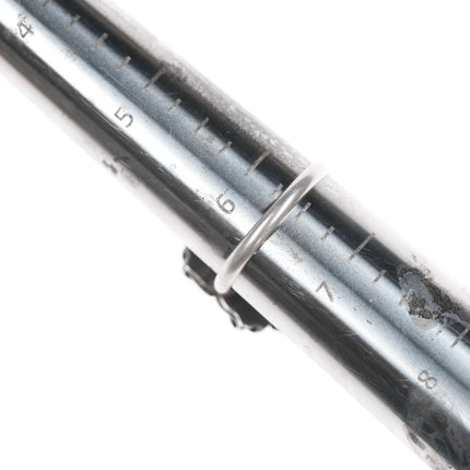 sz6.5 Vintage Native American silver and green turquoise ring - Estate Fresh Austin