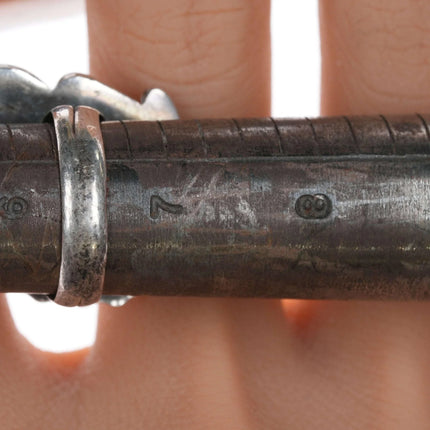 sz6.5 Vintage Native American silver turquoise ring - Estate Fresh Austin