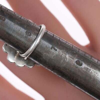 sz6.5 Vintage Navajo silver and turquoise ring e - Estate Fresh Austin