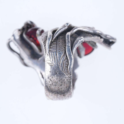 sz6.75 Antique Chinese Silver Dragon ring - Estate Fresh Austin