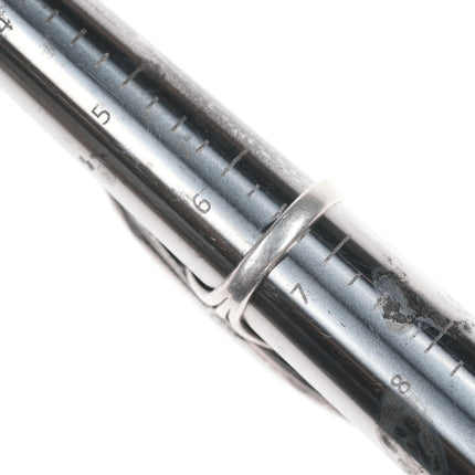 sz6.75 Long Vintage silver and turquoise pointy ring - Estate Fresh Austin