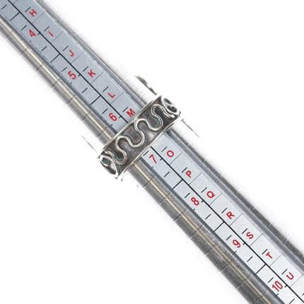 sz6.75 Vintage Matl Sterling Turquoise and Amethyst ring - Estate Fresh Austin