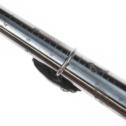 sz6.75 Vintage Navajo silver and green turquoise ring - Estate Fresh Austin