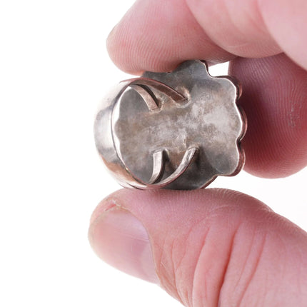 Sz6.75 Vintage Navajo silver and turquoise ring c - Estate Fresh Austin