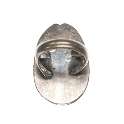 sz6.75 Vintage Navajo silver ring with beautiful turquoise - Estate Fresh Austin