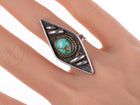 sz6.75 Vintage Navajo sterling and turquoise ring - Estate Fresh Austin