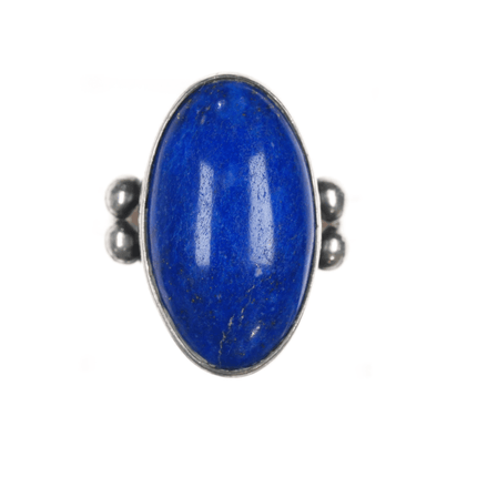 sz7 B Mc Native American sterling and lapis ring - Estate Fresh Austin