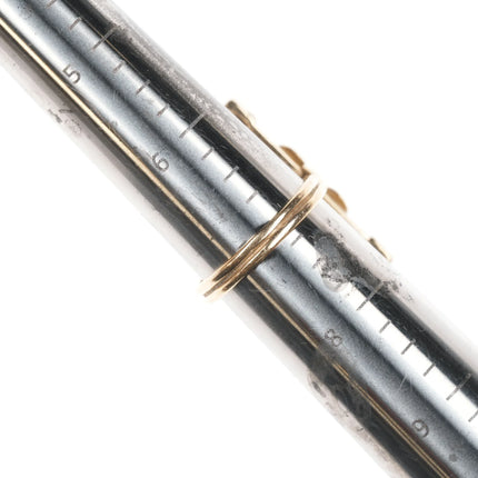 sz7 Large Vintage Ming's of Hawaii Jadeite 14k gold ring - Estate Fresh Austin